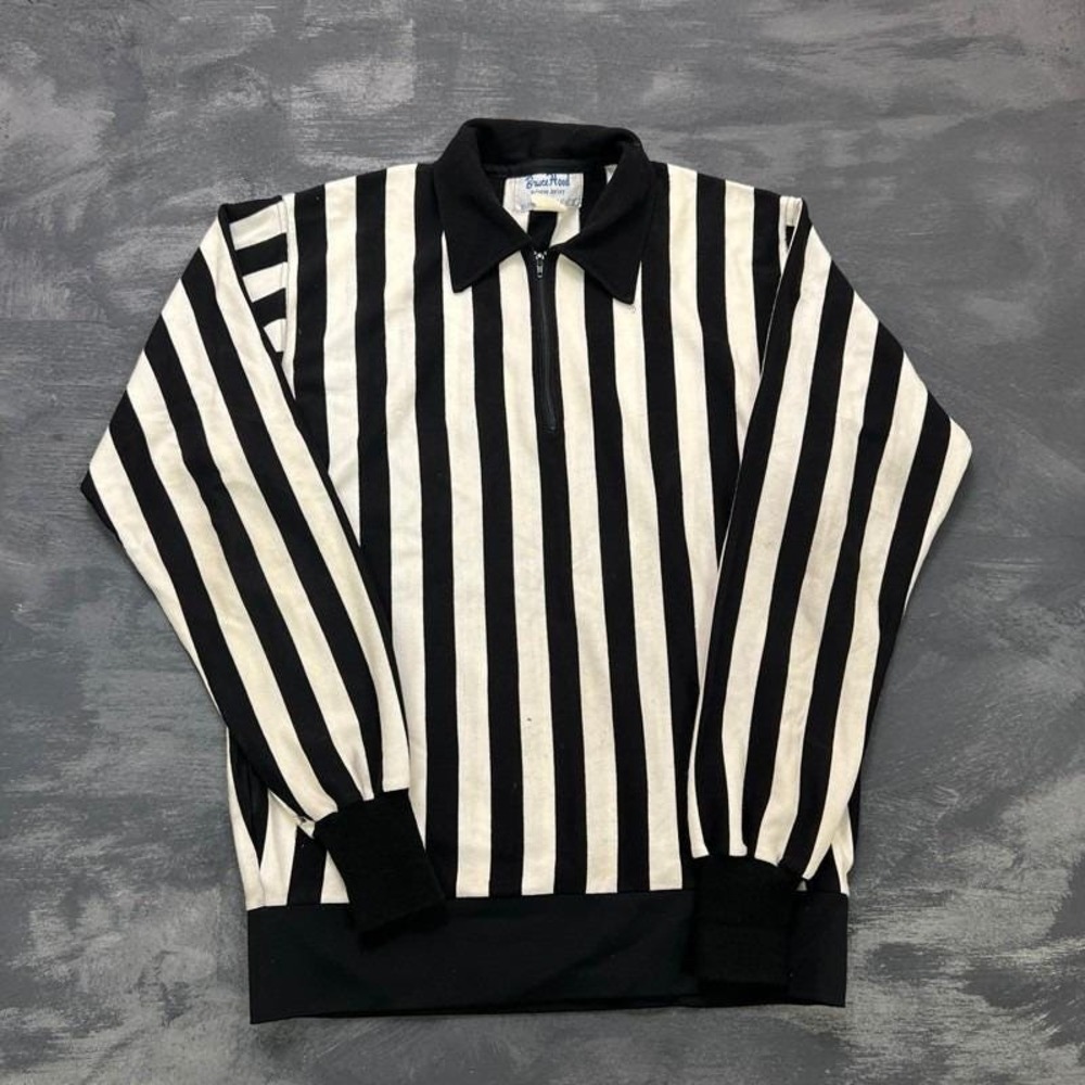 Vintage Bruce Hood Referee Jersey Men's Large White 1990s